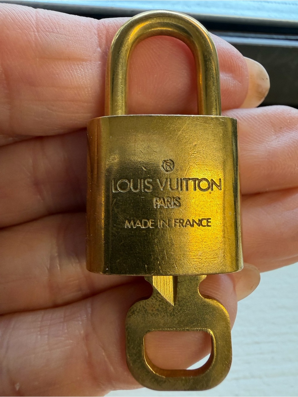 Louis Vuitton Gold Padlock and Key Set - Picture 4 of 6